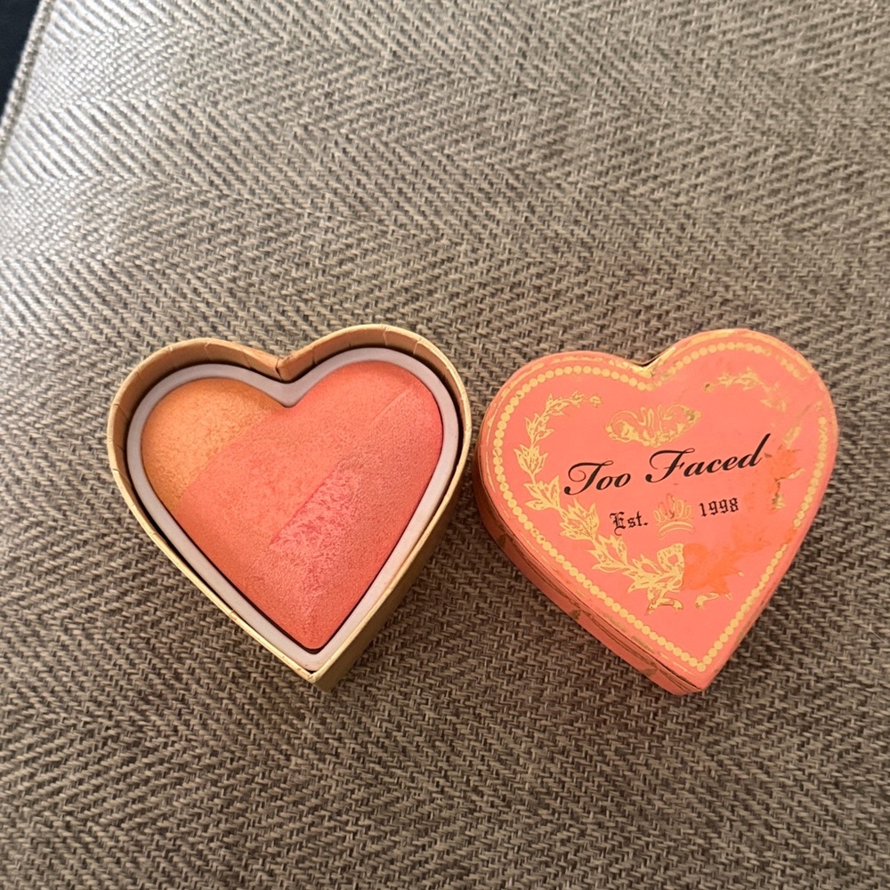 Too Faced Heart Blush Duo - Coral & Peach